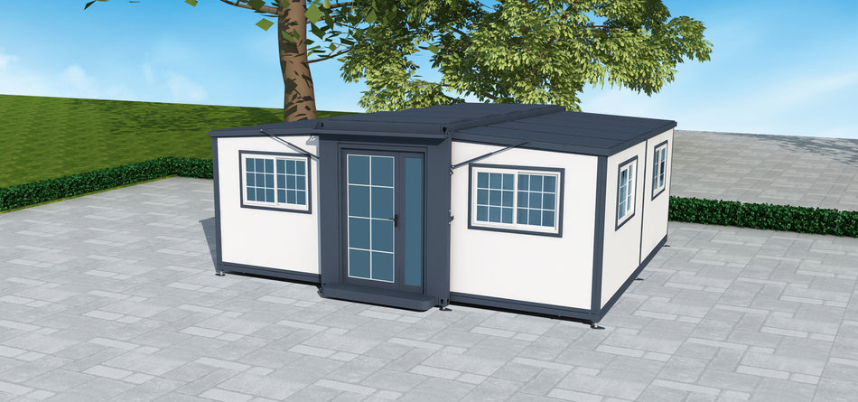 Maison préfabriquée extensible mobile Bastone 19 pi x 20 pi