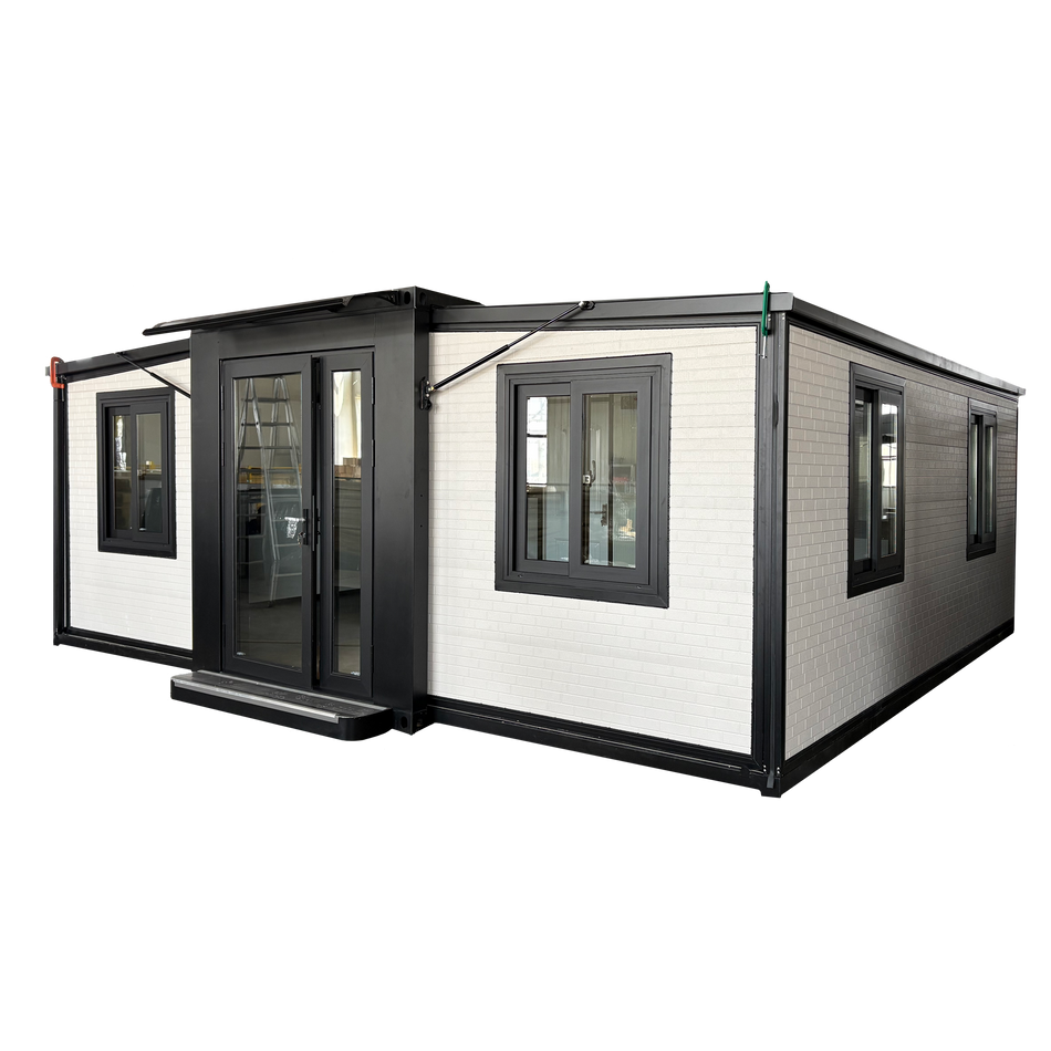 Bastone Mobile Expandable Prefab House 19ft x 20ft – White 7-Brick