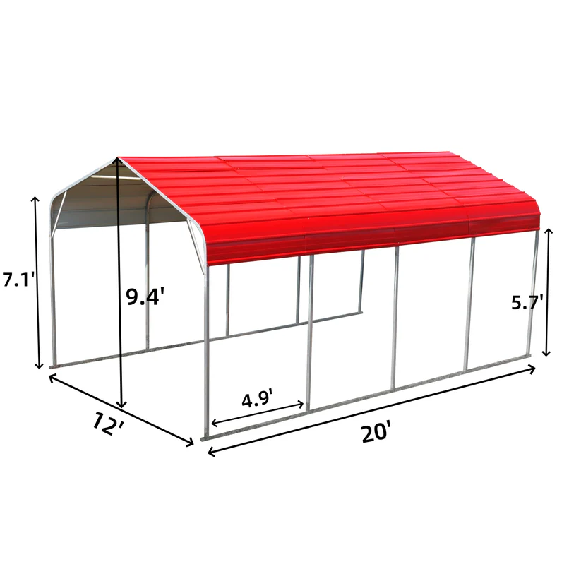 Golden Mount Classic Steel Carport