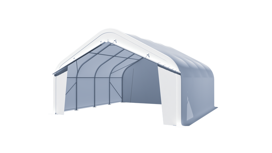 Gold Mountain Single Truss Peak Storage Shelter W20'xL20'xH12'