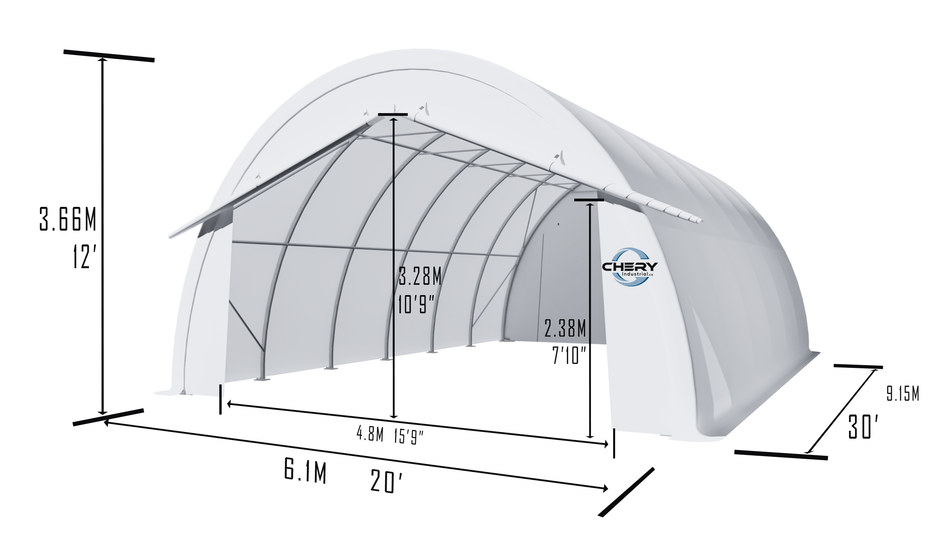 Cover and Both Endcovers Replacements for Storage Shelter