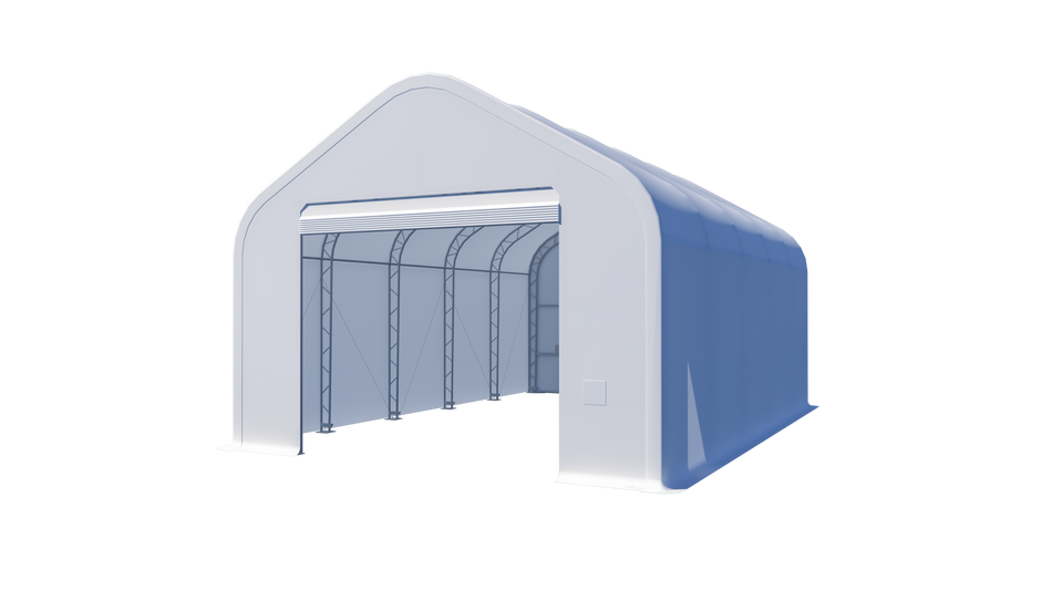 Gold Mountain Double Truss Peak Storage Shelter W20'xL33'xH16'