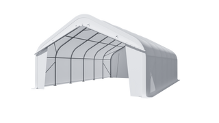 Gold Mountain Single Truss Peak Storage Shelter W20'xL30'xH12'