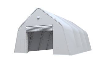 Double Truss Peak M Model Storage Shelter W30'xL40'xH20'