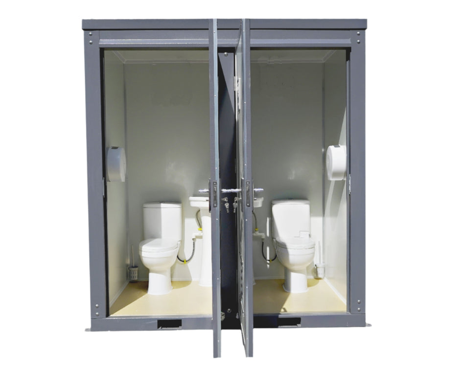 Toilettes Portables Bastone 2 Cabines De Toilettes Privées