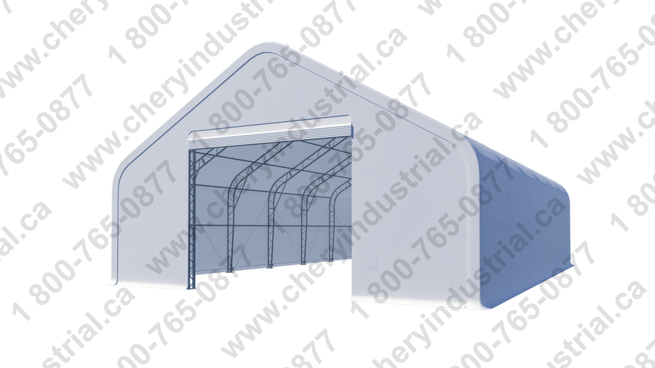 Abri pointu à double ossature Gold Mountain W40'xL60'xH21'