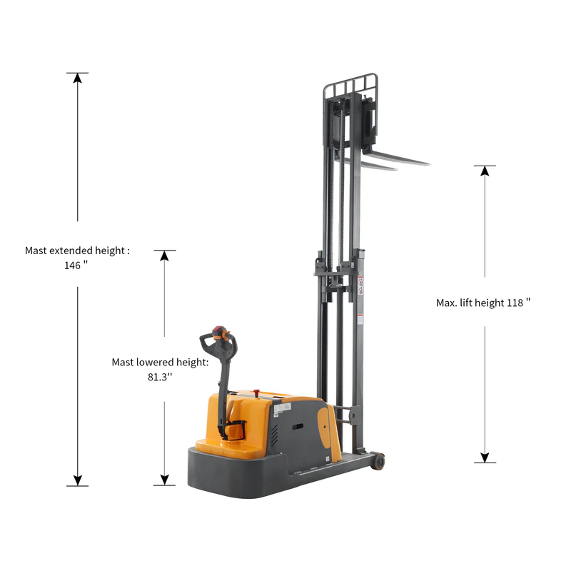 Gerbeur électrique à contrepoids de 3 300 lb