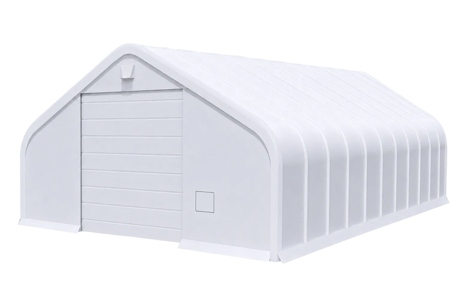 Gold Mountain Single Truss Peak Storage Shelter W30'xL40'xH15' 4FT