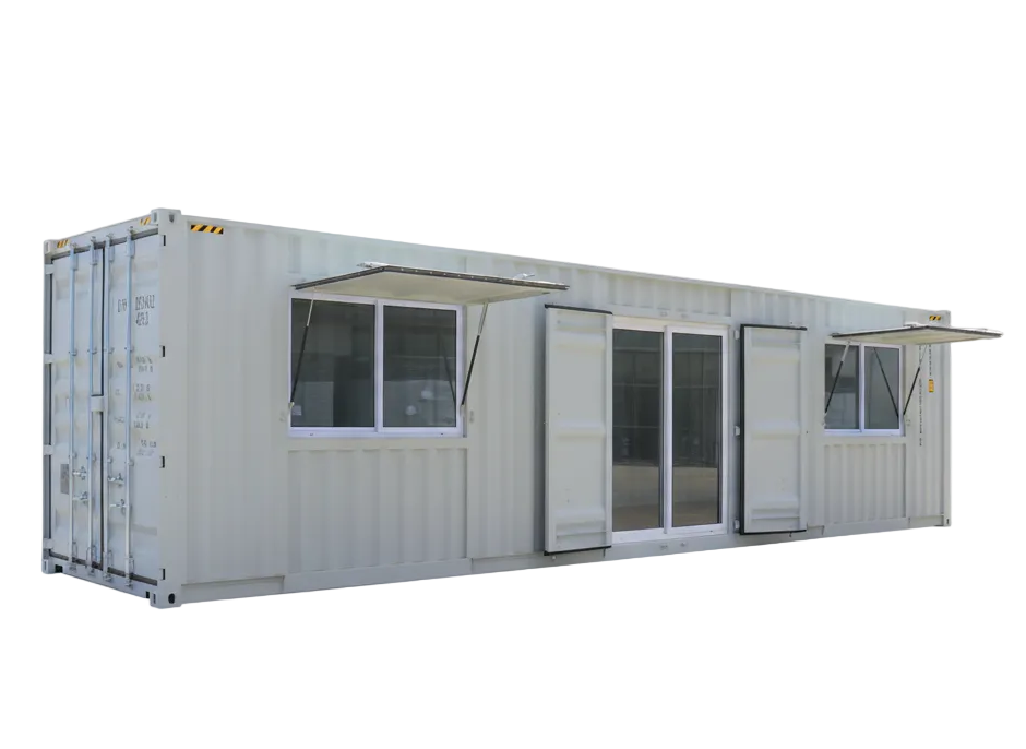 40ft High Cube Container with 1 Side Door & 2 Side Windows
