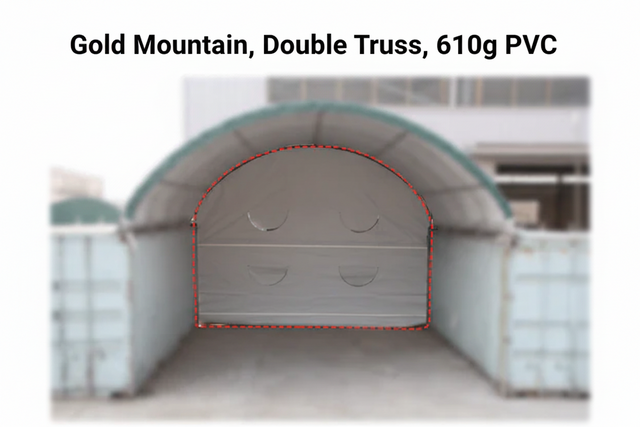 Endwall for Container Shelters - Back