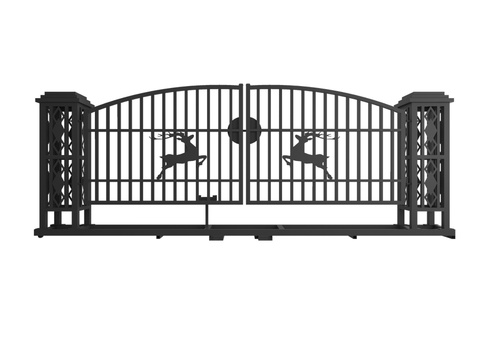 20' Iron Gate - Gate pier design