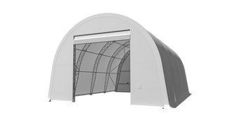 Double Truss Round M Model Storage Shelter W30'xL40'xH20'