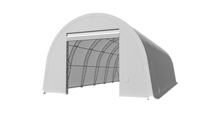 Double Truss Round M Model Storage Shelter W30'xL60'xH20'