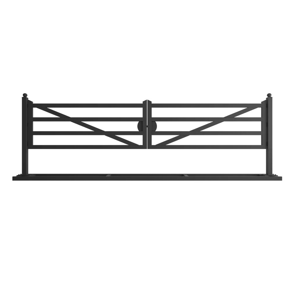 Greatbear Barrière d'allée en métal pour ferme 20 pi TM18-NCB