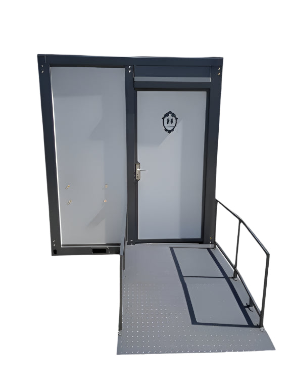 Toilettes portables Bastone avec rampe d'accès pour personnes handicapées (grande taille)