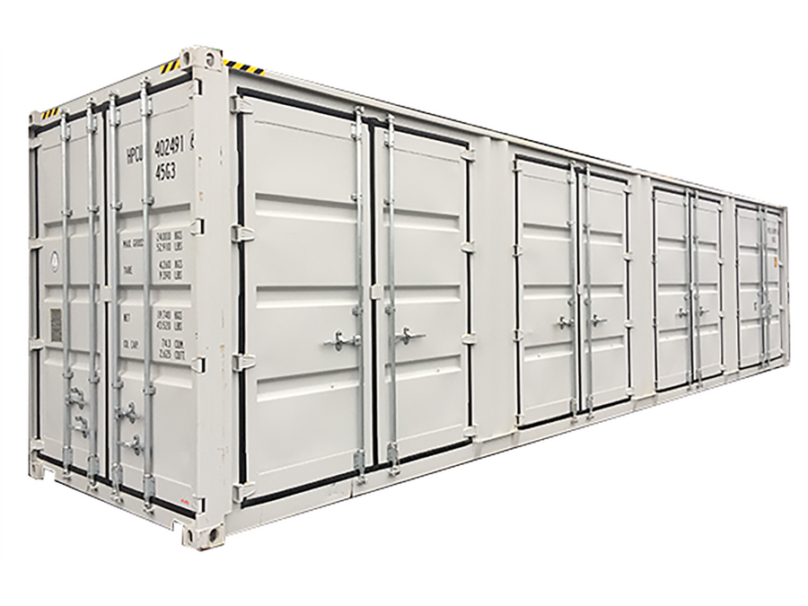 Conteneur High Cube de 40 pieds avec 4 portes latérales