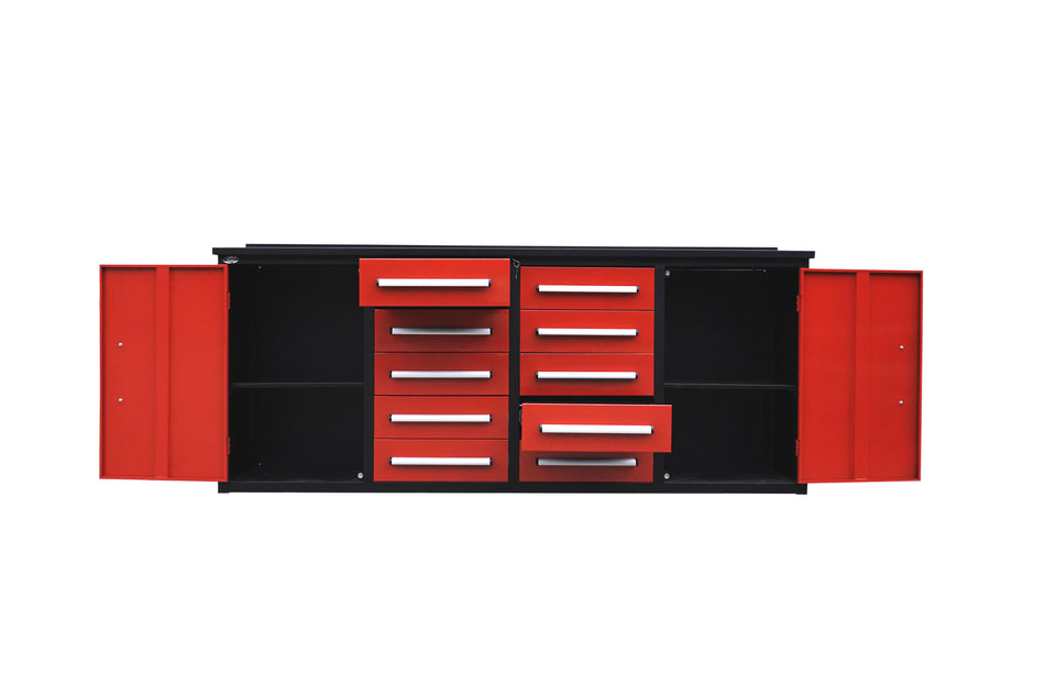 Steelman 7' Garage Cabinet Workbench (10 Drawers & 2 Cabinets)