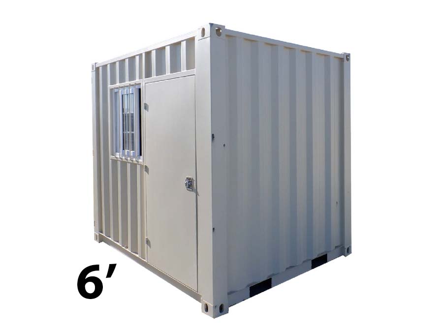 Petit conteneur d'expédition cubique de 6 pieds